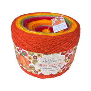Pumpkins and Spice double knitting mega yarn cake 1500 metres
